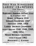 507L | Post War Wimbledon Ladies' Champions - 2nd series