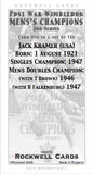 505A | Post War Wimbledon Men's Champions - 2nd series